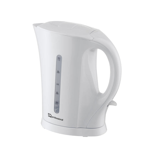 SQ Professional Aquen Plastic Kettle 1.7 Litre 2200W White 4720 (Parcel Rate)