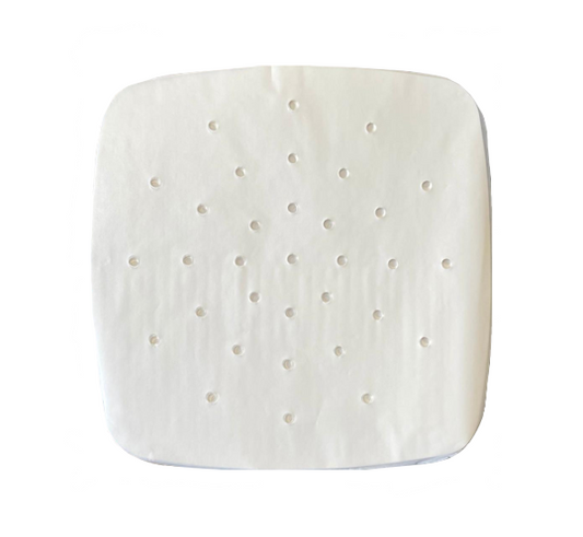 Perforated Square Non Stick Kitchen Steamer / Air Fryer Liner 230 x 230mm 50pcs Assorted Colours 8059 (Large Letter Rate)