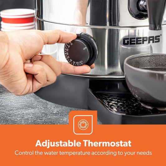 Stainless Steel Catering Size Electric Water Boiler with Adjustable Thermostat 20L GK38048 (Big Parcel Rate)