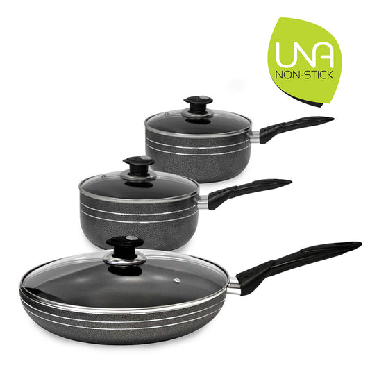 SQ Professional Una Non Stick Essential Pan Set of 6 9382 (Big Parcel Rate)