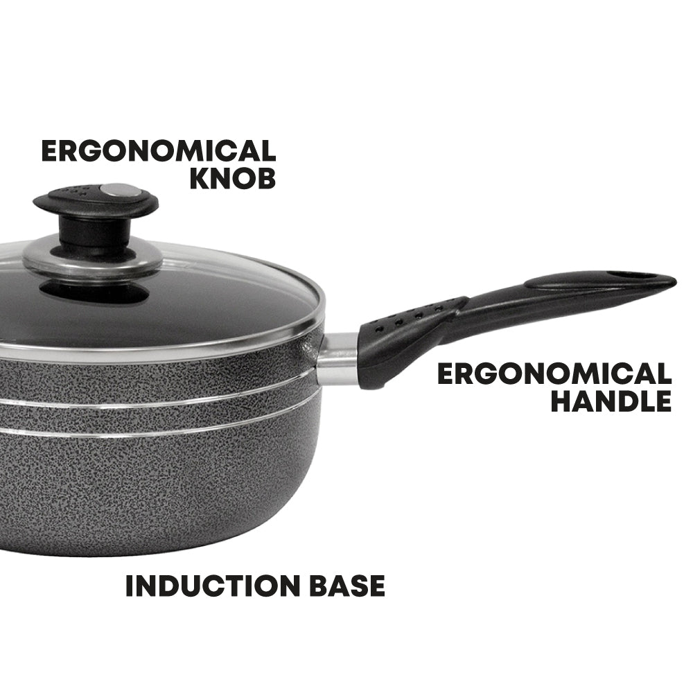 SQ Professional Una Non Stick Essential Pan Set of 6 9382 (Big Parcel Rate)
