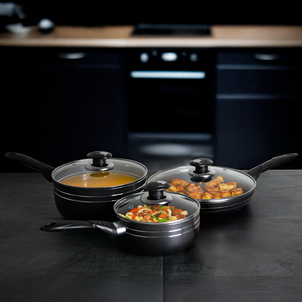 SQ Professional Una Non Stick Essential Pan Set of 6 9382 (Big Parcel Rate)