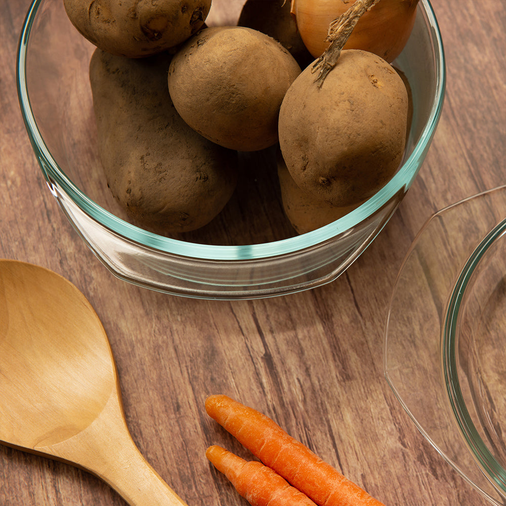 Durane Tempered Glass Casserole Dish with Lid 1.5L 4875 / 9726 (Parcel Plus Rate)