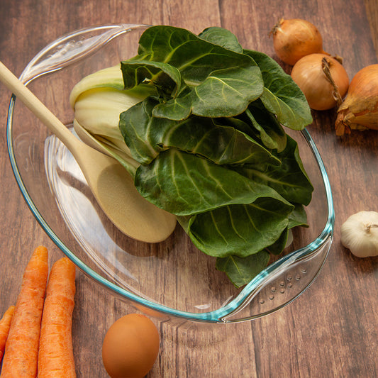 Durane Oval Tempered Glass Oven Casserole Baking Dish 2.5L / 34.5 x 24 x 6.5cm (Parcel Plus Rate)