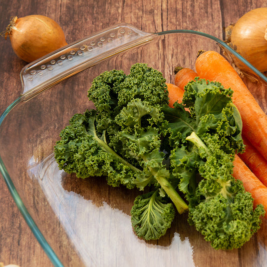 Durane Rectangular Tempered Glass Oven Roasting Tray 3L / 32 x 25 x 6.5cm 8040 (Parcel Plus Rate)