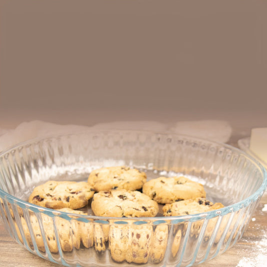 Durane Tempered Glass Round Flan Tray Baking Cooking Dish 2L / 26 x 6cm 8976 (Parcel Plus Rate)