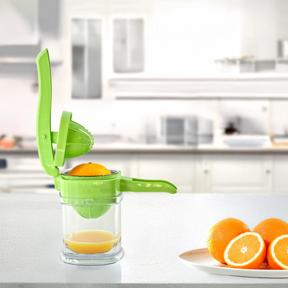 Plastic Manual Hand Press Lemon Orange Juice Squeezer Press 0.5L Assorted Colours SQ5279 / 9879 (Parcel Rate)