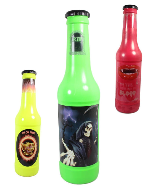 Giant Plastic Glow in the Dark Money Saving Bottle Assorted Colours BOT010 (Big Parcel Rate)
