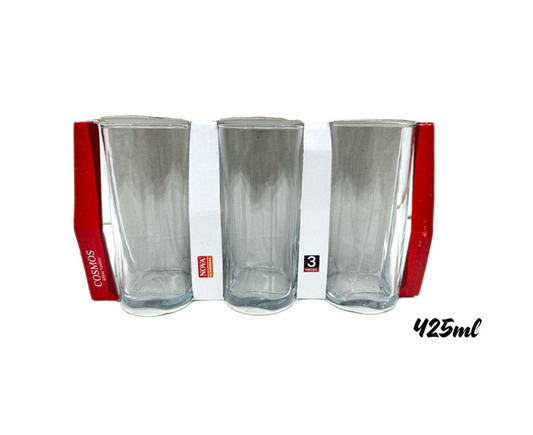 Nova Cosmos Drinking Glasses Tumbler 425ml Pack of 3 G1061 / TNV010 (Parcel Plus Rate)
