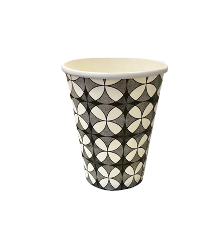 Single Wall Paper Cups 12oz Pack of 12 Assorted Designs GAALF1212