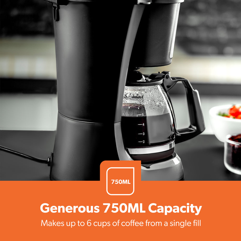 Electric Countertop Filter Coffee Machine 0.75L Black GCM41525UKBK (Big Parcel Rate)