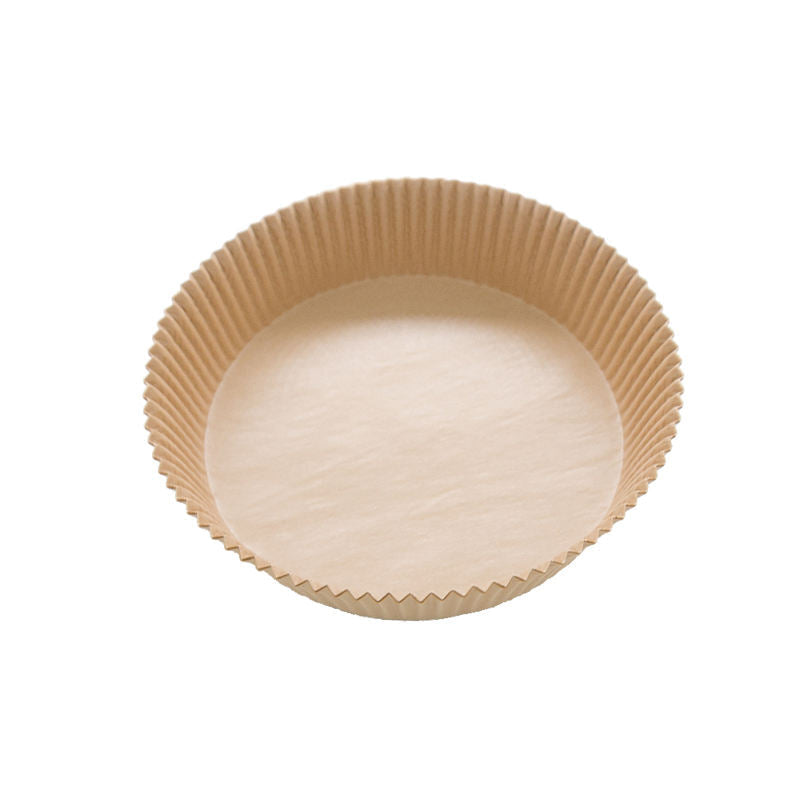 Kitchen Baking Brown Air Fryer Paper Liners Round 160 x 45 mm 50pcs 7045