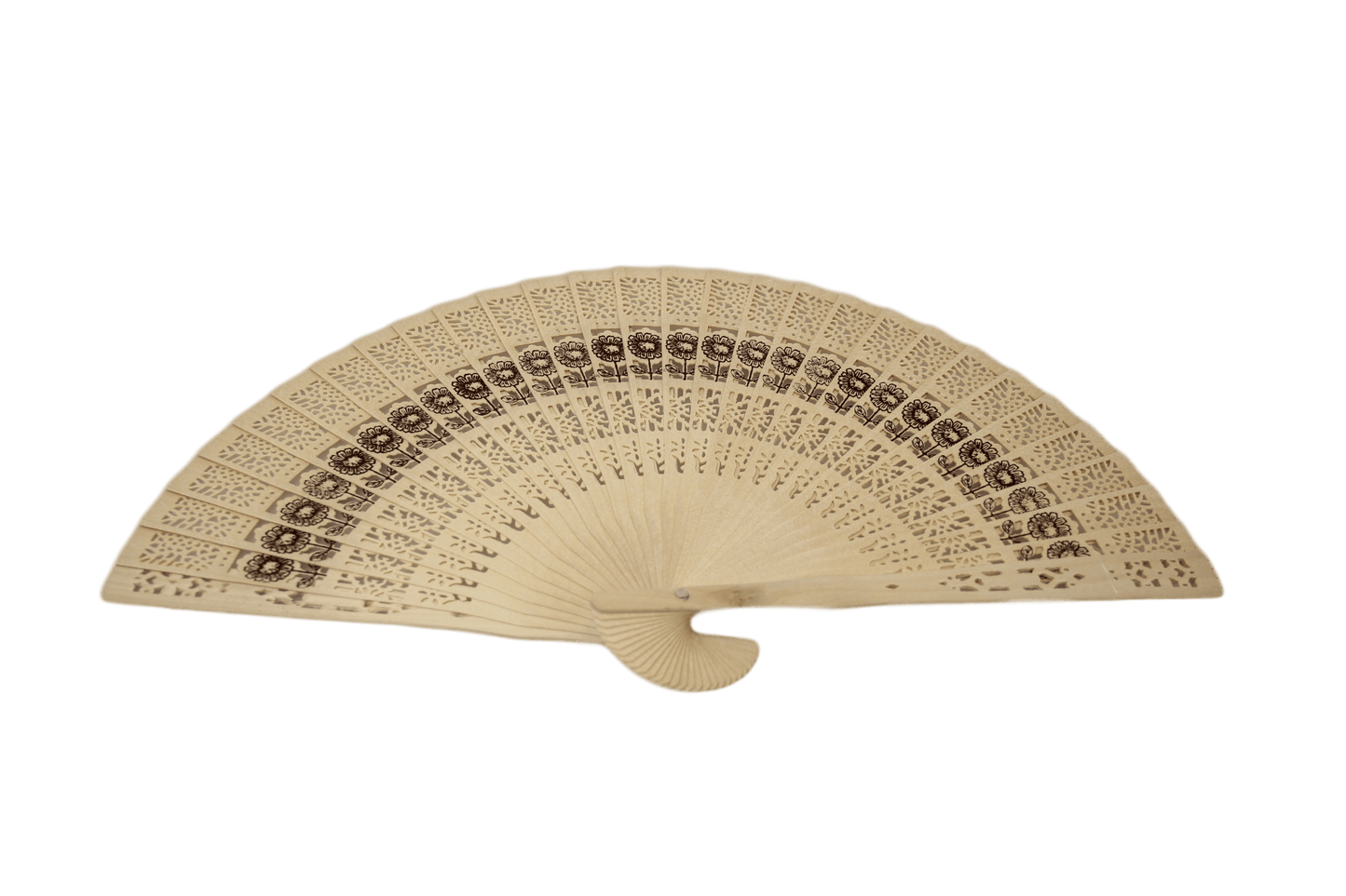 Chinese Wooden Handheld Folding Hand Fan 35cm Assorted Designs 6506 (Large Letter Rate)