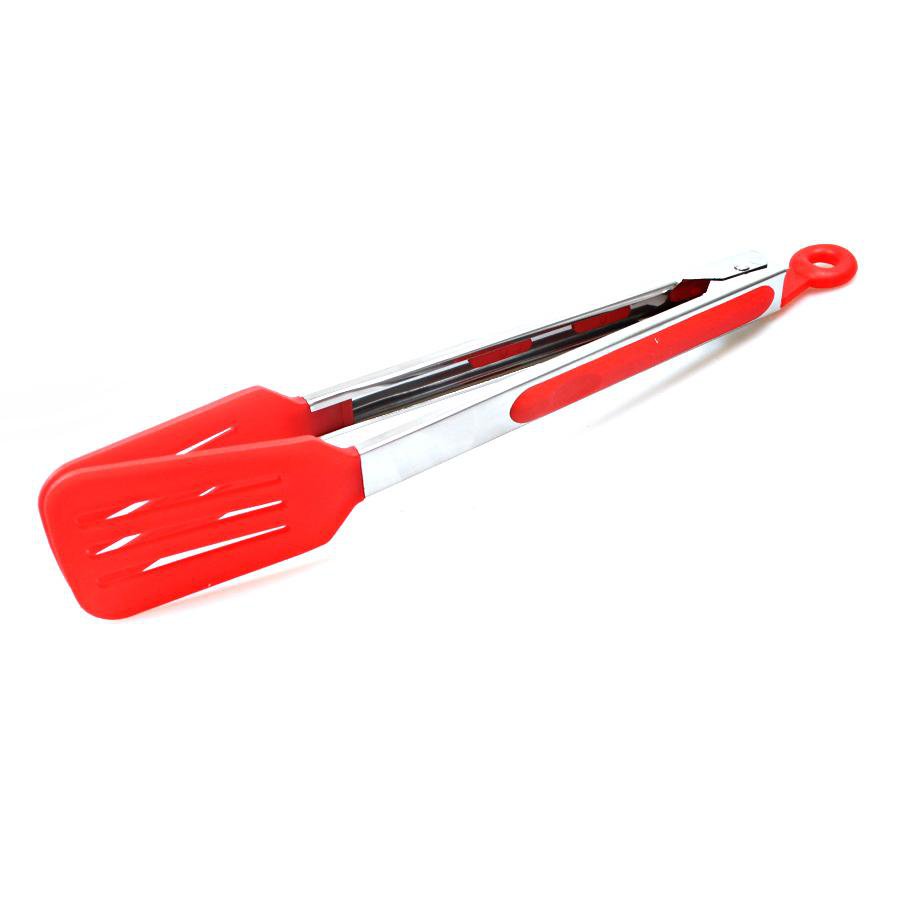 Plastic Kitchen BBQ Salad Food Serving Slotted Tongs Assorted Colours 7075