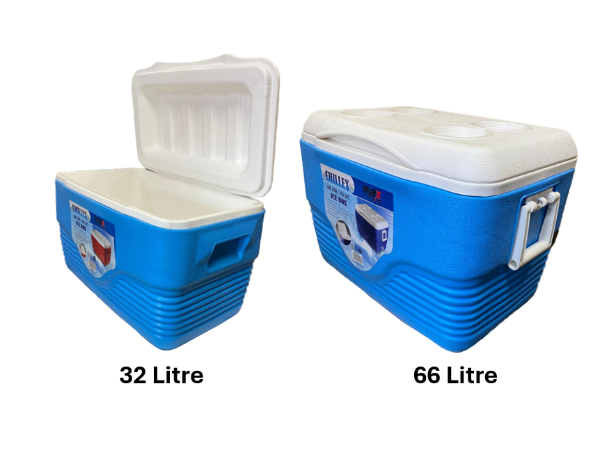 Chillex Ice Chest Cooler Box Set of 4 Assorted Colours MX5240 (Big Parcel Rate)