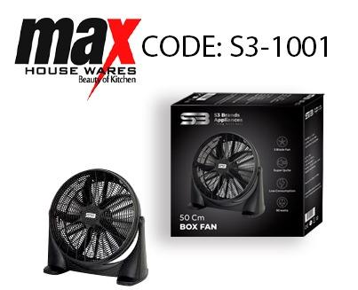 Floor Box Fan 50cm Black S31001 / BF20/DL2012 BF45
