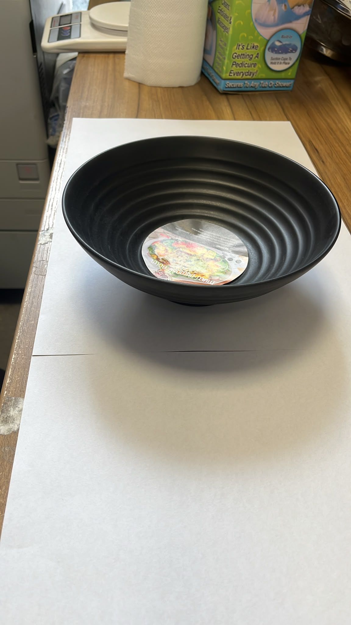 Noodles Soup Bowl in black 22 cm 292 Gram SKU8194