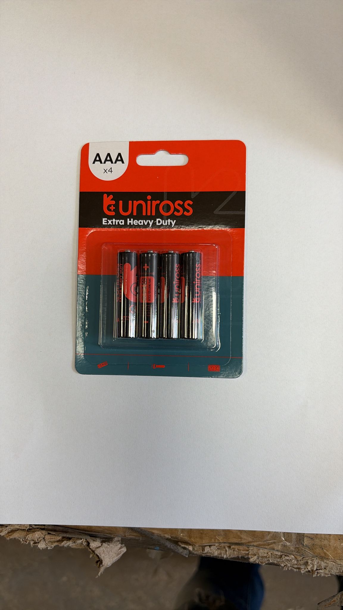Uniross Extra Heavy Duty Battery AAA SKU UEAAA4