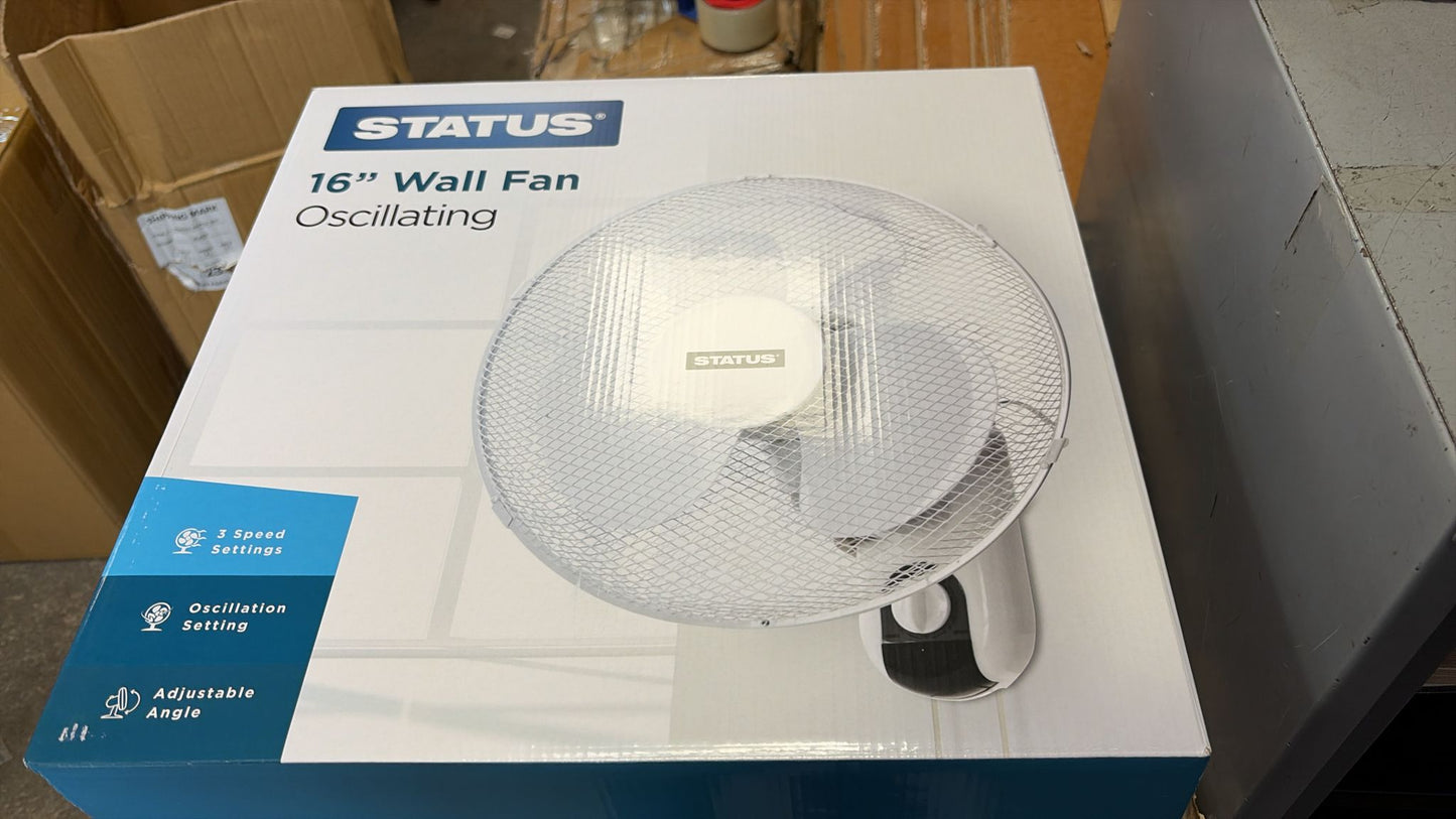 16" Wall Fan oscilating SKU St67/W16