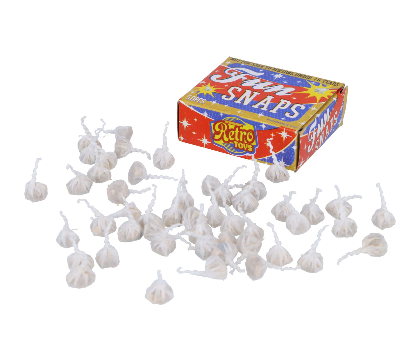 Retro Toys Outdoor Small Fun Snaps Bangs Box of 50 Packs X39050 A (Parcel Rate)