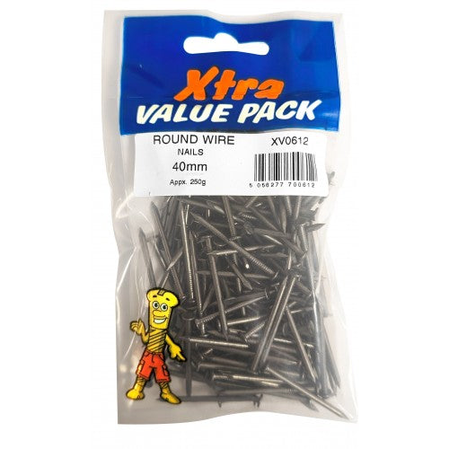 Round Wire Nails 40mm Approx. 250g 0612