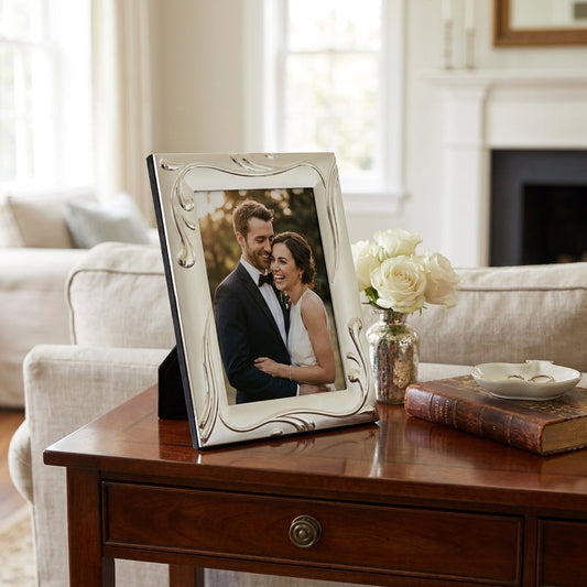Silver Plated Photo Frame for Displaying Cherished Memories Tarnish Resistant 9x13cm SKU MW-5019758006979-PP