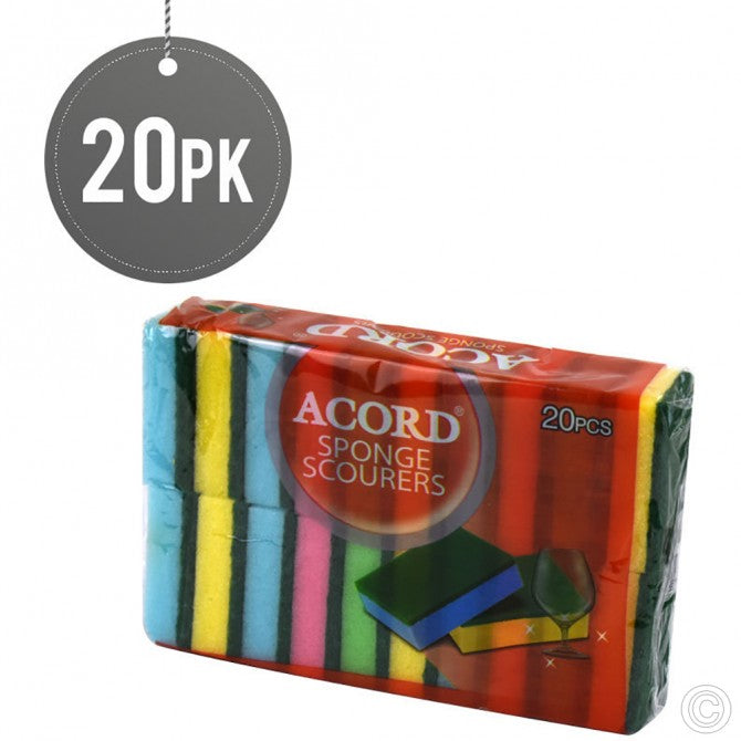 Acord Sponge Scourer 20pack ST80975