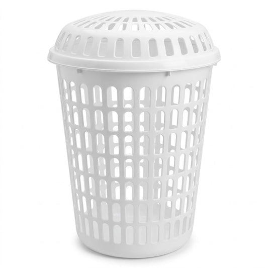 Round Laundry Basket Mix Colour Diameter-45cm Height-54cm