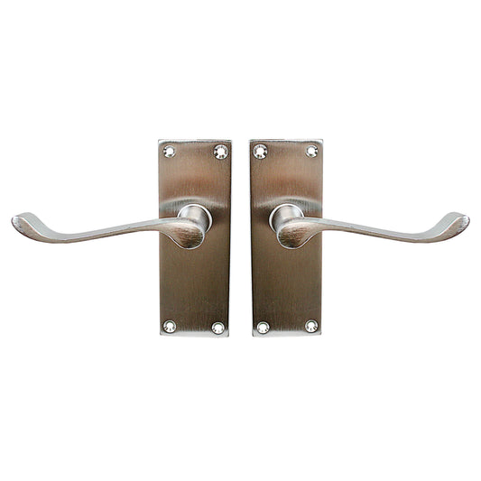 4" Vic Scroll Latch Handle Chromed 0846 A