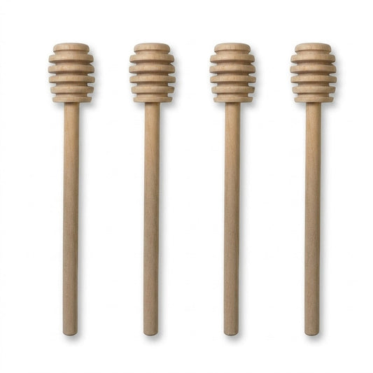 Wooden Honey Dripping Spoon 15 x 2.3 cm Pack of 4 7204