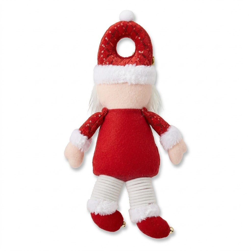 Christmas Plush Door Hanger – Red and White 35 x 17 x 8 cm, 125g SKU 8013