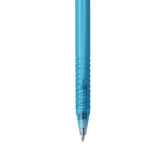 Colourful Retractable Ballpoint Pens 6pk Black Ink P3052