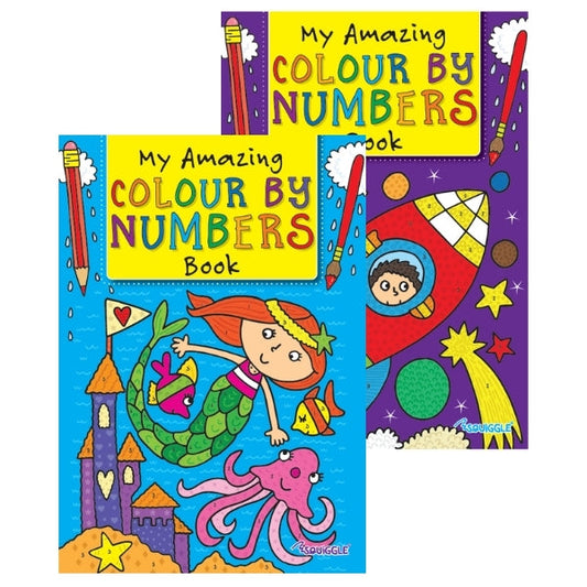 Colour by Numbers Book A4 Size Assorted Designs P2855