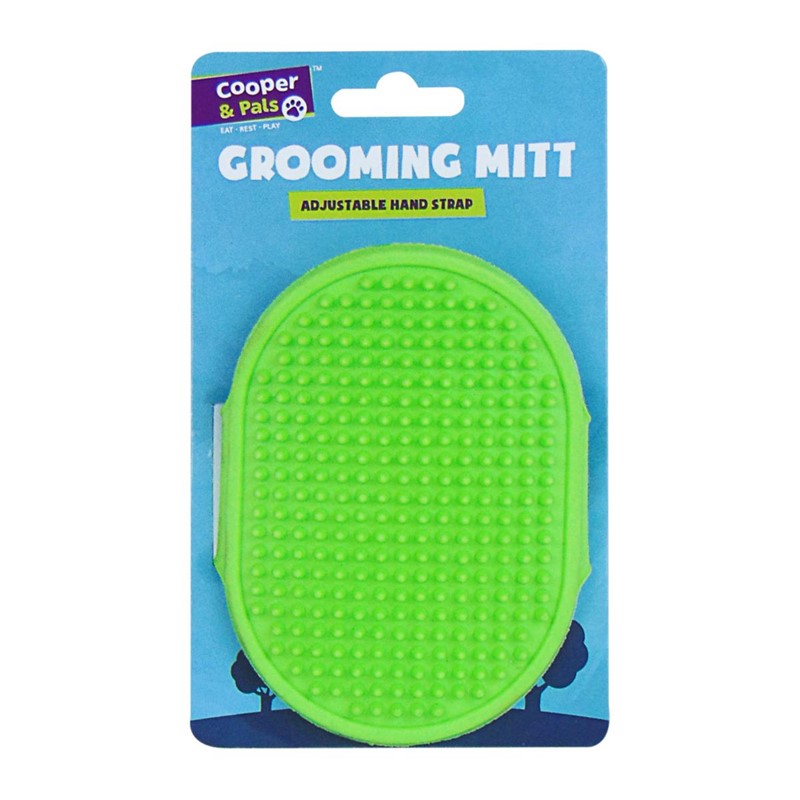 Pet Dog Cat Grooming Brushing Mitt with Adjustable Hand Strap 17.5 x 10.5 x 2cm 318827