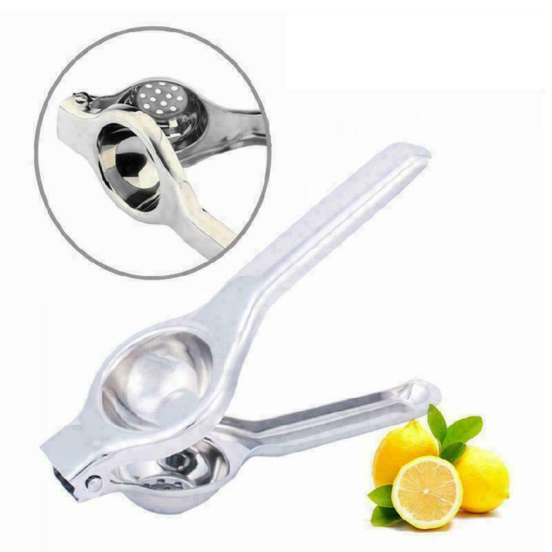 thumbnail image 2 of Manual Stainless Steel Lemon & Lime Squeezer – Easy Clean Citrus Juicer Press (Silver, Made In UK) 2 of 6