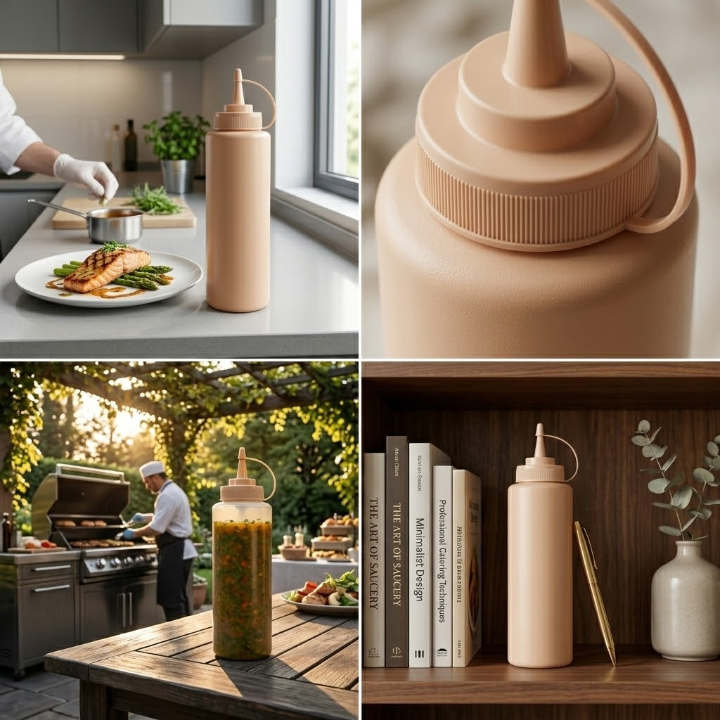 Plastic Sauce Bottle 56g 30cm Assorted Colours SKU 8215