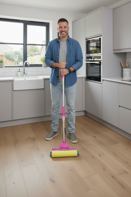 Expandable Squeeze Yellow Cleaning Sponge Mop Assorted Colours 0721 A (Big Parcel Rate)