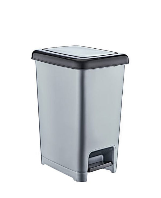 Plastic Kitchen Bathroom Slim Pedal Bin 15 Litre D01042 / PB15 A (Big Parcel Rate)