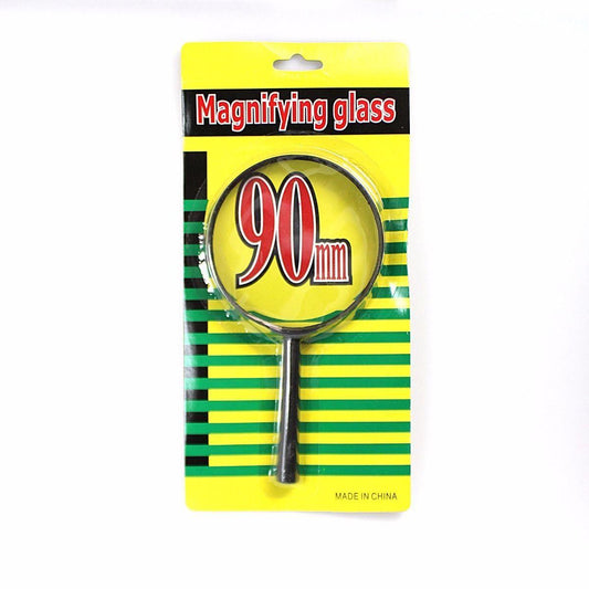 Multi Purpose Handheld 90mm Magnifying Glass Classic Black Frame Comfort Handle 0605 (Parcel Rate)
