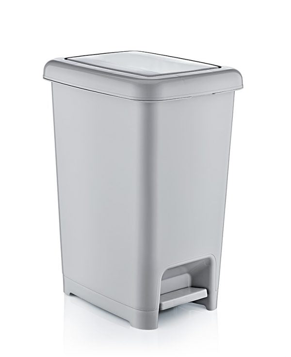 Plastic Kitchen Bathroom Slim Pedal Bin 25 Litre D01043 / PB25 A (Big Parcel Rate)
