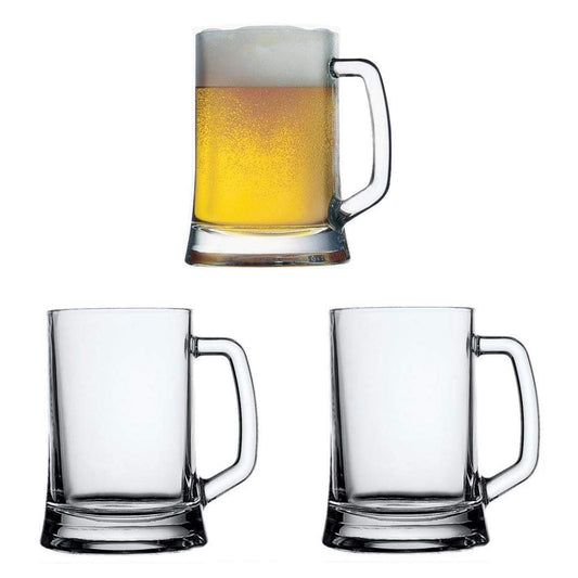 2 Pcs Pub Handled Beer Mug In SLV 500ml  55129 (Parcel Rate)