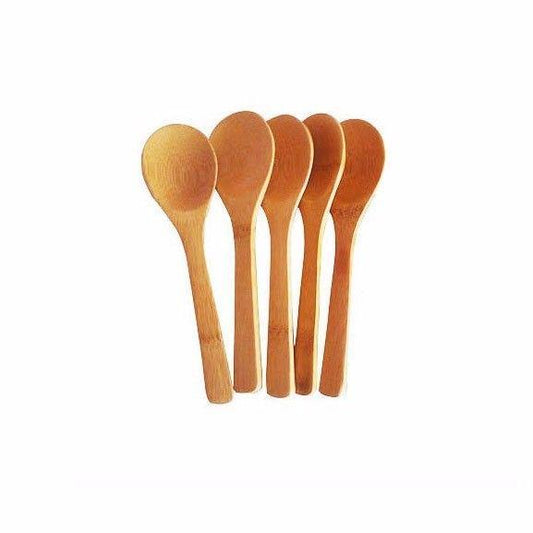Small Wooden Kitchen Teaspoons 12.5 cm Pack of 5 0311 A (Parcel Rate)