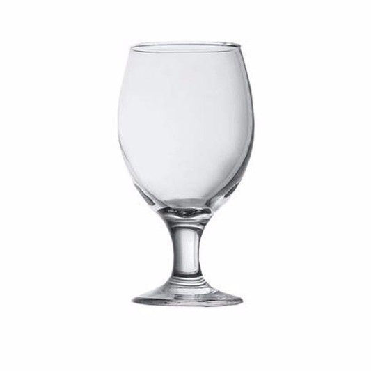 6 Pack of clear glass beer glass, drinking glass fancy beer glass 400ml 44417 9224 (Parcel Rate)