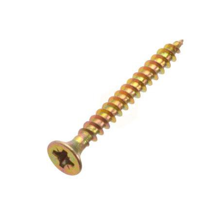 5.0 x 40 Pozi c/sk Chipboard Screws Yellow Diy 0331 (Large Letter Rate)