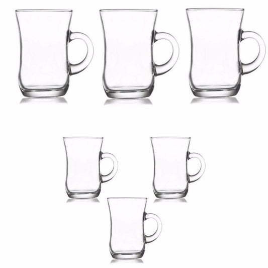 Yudum Tea Glasses Cup 95cc Set of 6 YUD402E (Parcel Plus Rate)
