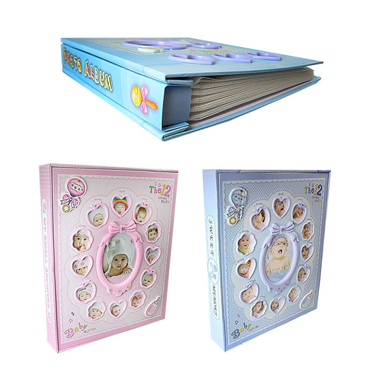 102 ''My First Year'' Baby Photo Album New Born Frame Set Gift Album 0508 (Parcel Rate)