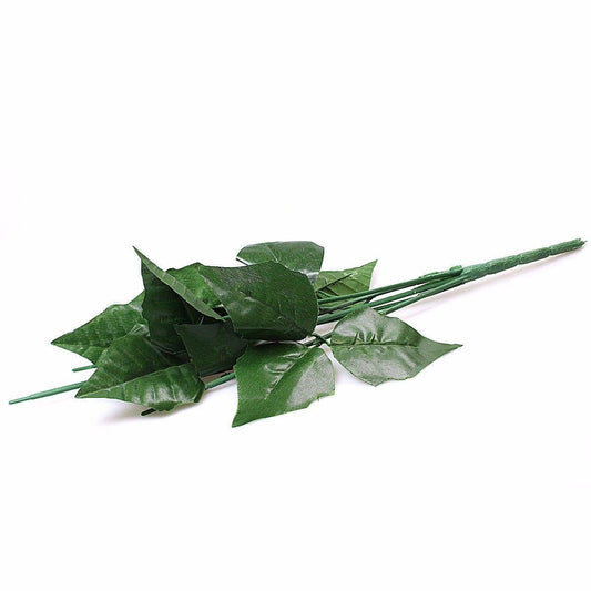 Artificial Fake Plastic Red Poinsettia Christmas Flowers 1239 (Parcel Rate)