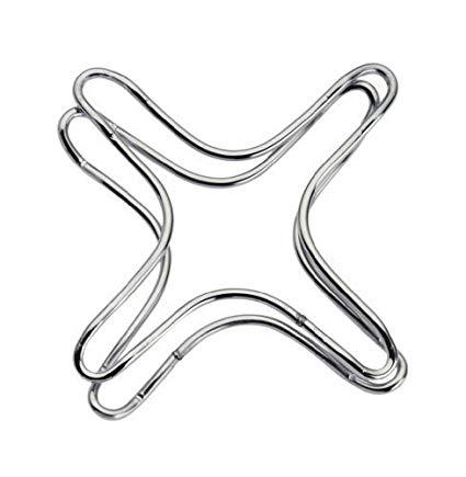 Metal Star Pan Coaster Trivet 14 cm Pack of 2 5589 A (Parcel Rate)