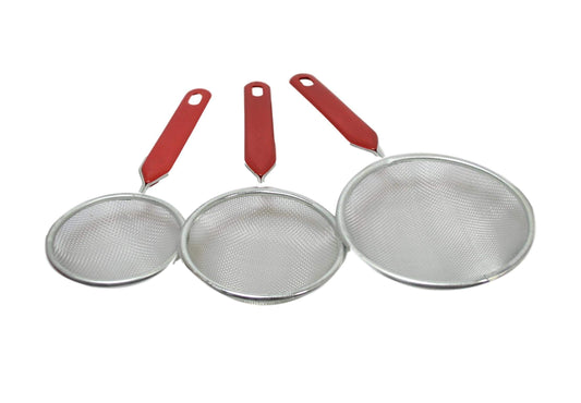 Stainless Steel Sieve Strainer Set of 3 57773 A (Parcel Rate)