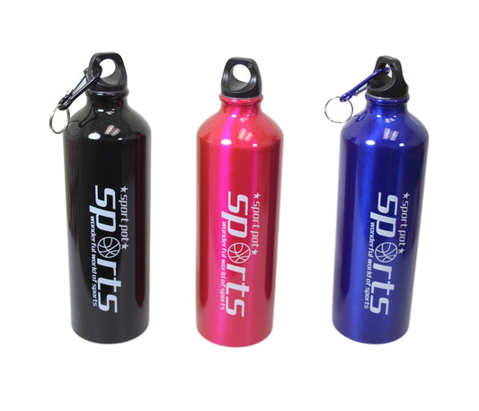 Metal Gym Sports Water Drinking Bottle 22 x 7 cm Assorted Colours 6486 A (Parcel Rate)